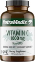 NutraMedixビタミンC 1000mg - 免疫サポート&心臓健康のための抗酸化剤サプリメント - アスコルビン酸からビタミンC - ビーガン、非GMO(120ベジタリアンカプセル)