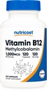 NutricostビタミンB12(メチルコバラミン)1000mcg、120カプセル - ベジタリアン、非GMO&グルテンフリーB12サプリメント