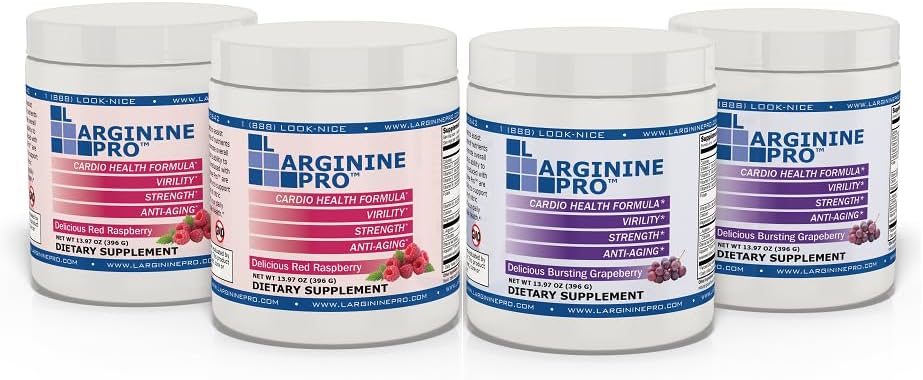L-ARGININE PRO | 5,500mg L-Arginine Plus L-Citrulline 1,100mg ラズベリー&グレープパウダー ドリンク ミックスサプリメント ニトリクト酸化物製造用