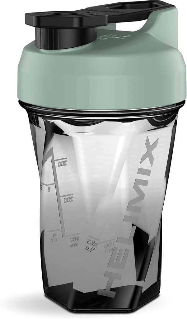 HELIMIX 1.5 Vortex ブレンダー シェーカー ボトルは最大 20 oz | ブレンドボールやウィスク | アメリカ製 | ポータブルプレワークアウト ウィー プロテイン ドリンク シェーカー カップ | ミックスカクテル スムージー シェイク | トップ ラック セーフ