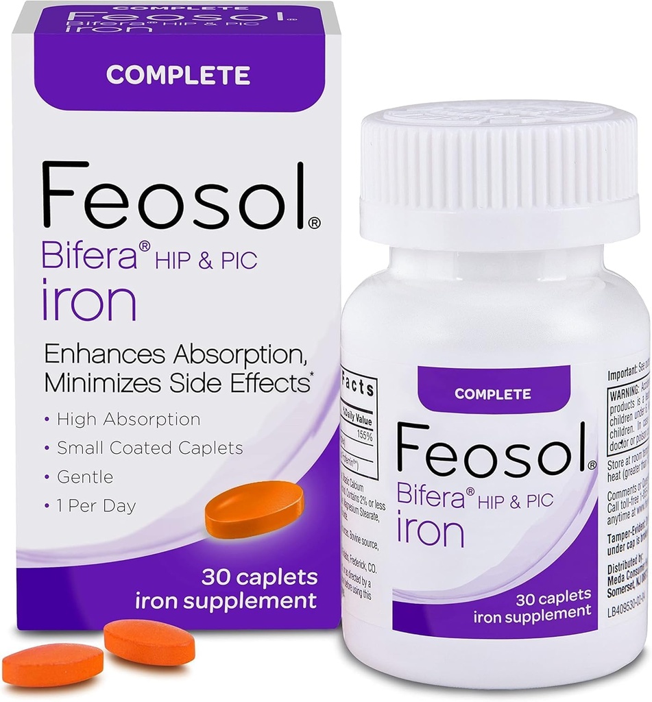 Feosol Biferaの鉄のカプレットの完全な30のea (パッケージ 5)