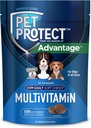 ペットは犬のMultivitamin、Vet-Formulated DVMの毎日の柔らかい咀嚼を保護します、サポートは健康及び健康、鶏のフラバー(120の計算)を行きます