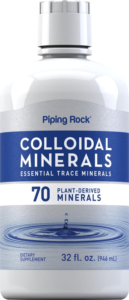 ピッピングロックコロイドミネラル液 | 32 fl oz | 風味のチンキサプリメント | プランデリバリーエッセンシャルトレースミネラル | ベジタリアン・非GMO・グルテンフリー