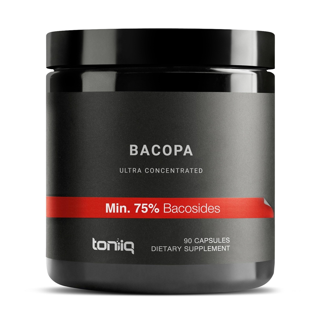 Bacopa - 75%のバコシドの超高い効力45:1のエキス-非常に集中される--テストされる第三者の実験室- 90のカプセル