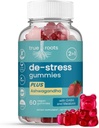 Stress Gummies Same Day Stress Relief | Destress and Calm | Ashwagandha, GABA, Melatonin, l-Theanine, Lemon Balm | Sugar Free Vegan 60 ct