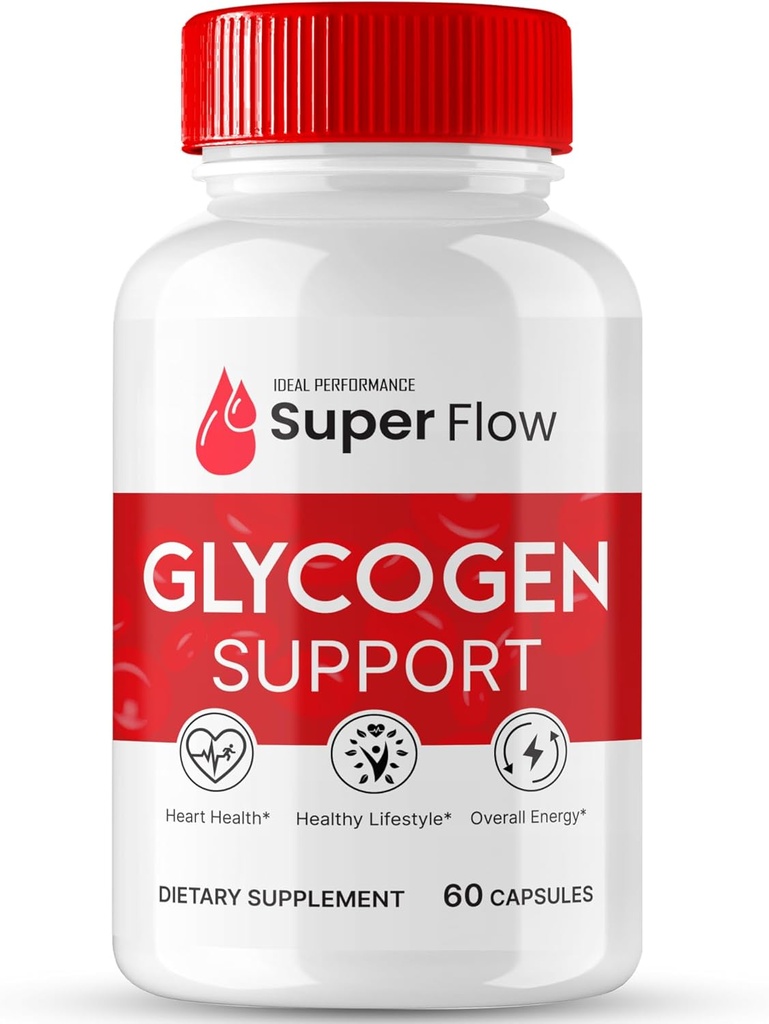 Super Flow Glycogen Support, Super Flow Glyco Optimizer Capsules, Glycogen Super Flow, SuperFlow Glycogen Support Pills, SuperFlow Glycogen Support Reviews, Blood Support Formula Supplement (1 Pack)