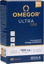 OMEGORオメガ3の魚油1200mg超- 610mg EPAおよび510 DHA Omega3 IFOSの証明される-高いBioavailabilityおよび後味無し(60の帽子)