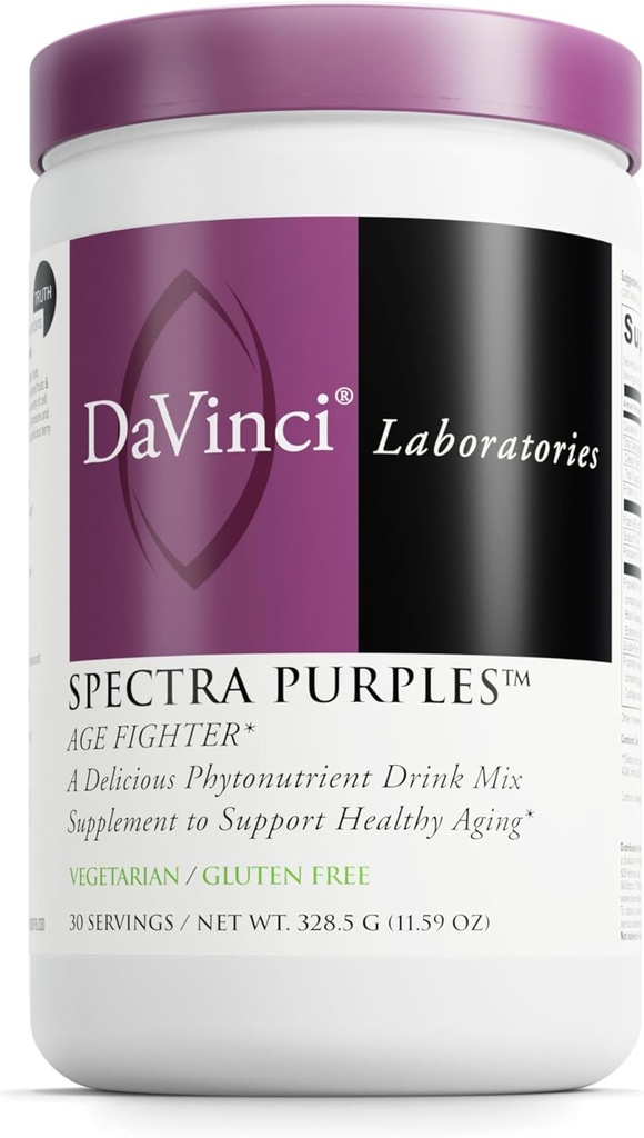 DAVINCI Labs Spectra Purples - 抗酸化剤と粉末サプリメントは、健康的な老化をサポートしています* - 果物、野菜&ハーブエキスサプリメントエイド脳&免疫健康* - 30サービング(328.5 g)