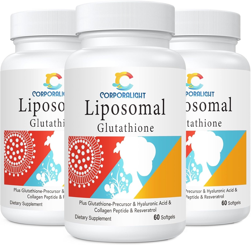 LiposomalのグルタチオンのSoftgels、高められた吸収 - Liposomal配達、活動的な形態L-Glutathione、セルラー、免疫機能及びレバーDetox、酸化防止方式、グルテンフリー、180のSoftgelsで豊富な