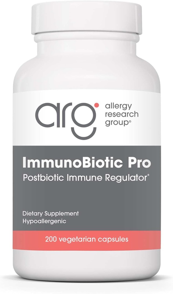 Allergy Research ImmunoBiotic Proのサプリメント - Lactobacillus Rhamnosus Lysate Powder 75mg、Immobioticレギュレータ、免疫サポート、ベジタリアンカプセル - 200カウント