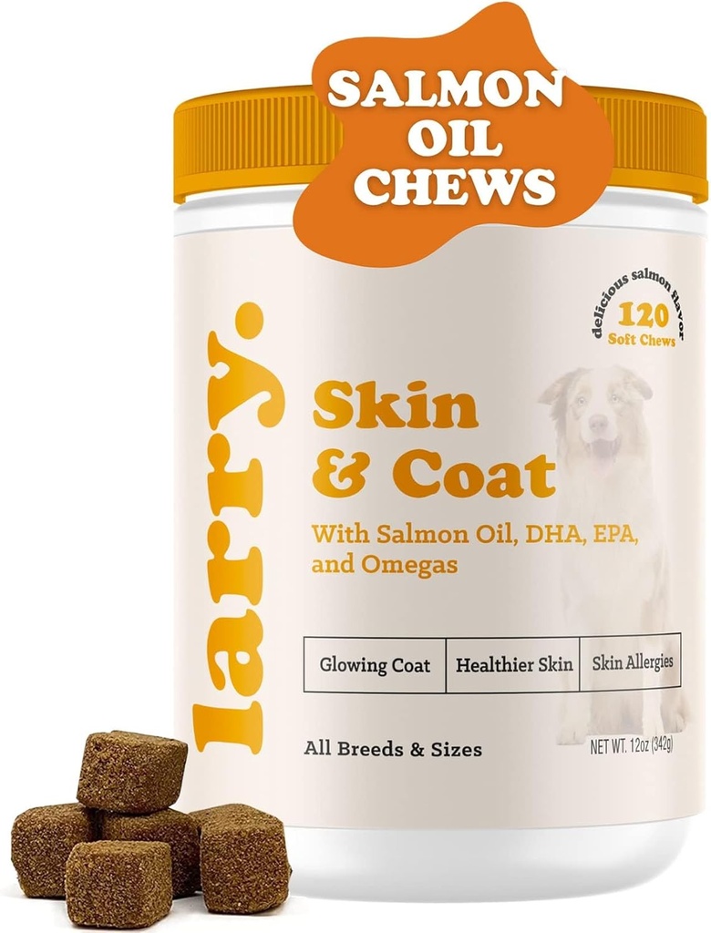 犬用サーモンオイル | 乳液・アレルギー対応犬用サプリメント | オメガ3・4・DHA・肌用EPA・コート・骨・関節用健康 | 全品種・サイズ(120本)