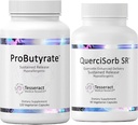 Tesseract Gut & Immuneサポートバンドル - ProButyrate 600mg & QuerciSorb SR Quercetin 400mg、120 + 90カプセル、Gastrointestinal & Immune Health、Hypoallergenic
