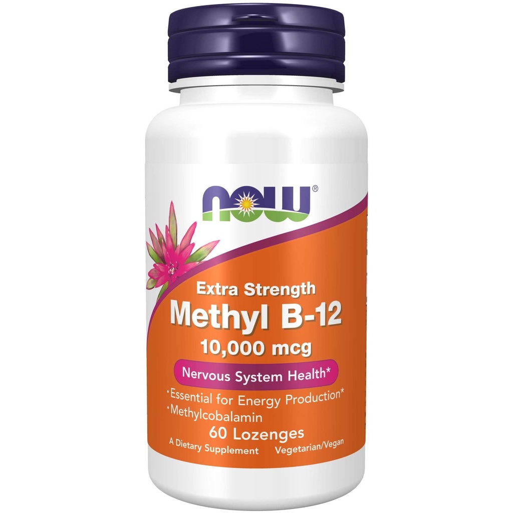 NOWの食糧は、メチルB-12 (Methylcobalamin)を10,000のmcgの神経系の健康*、60のLozenges補います