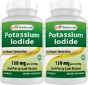 ベストナチュラルスカリウムイオドイド130mg/サービング - 栄養補助食品、90錠(2)