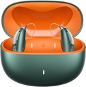 充電式のBluetooth補聴器 - OTC - スマートフィッティング - RIC(受信機内運河) ノイズリダクション設計 - 充電ボックス、グリーンが含まれています