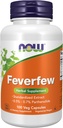 NOW Supplements, Feverfew with 0.5% - 0.7% Parthenolide, Herbal Supplement, 100 Veg Capsules (Pack of 1)