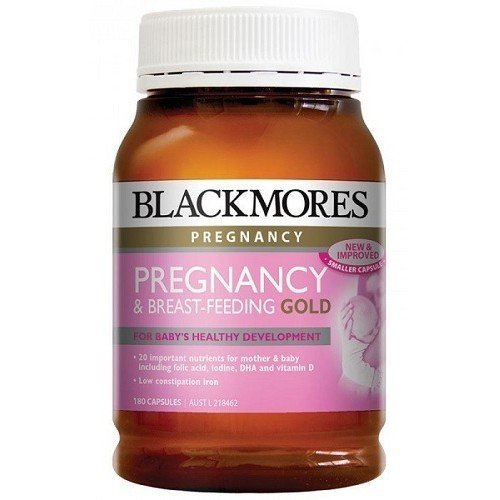 Blackmores Pregnancy と Breast-Feeding ゴールドフォーミュラ 180 ブラックモアズ社によるキャップ