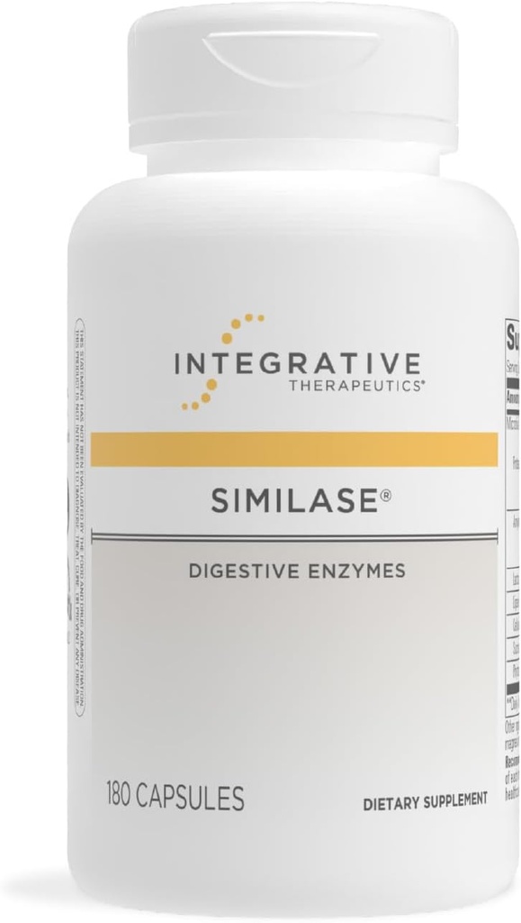 Integrative Therapeutics Similase - Digestive Enzyme Supplement for Adults - Supports Digestion and Assimilation of Nutrients* - Dairy-Free & Vegan - 180 Count (90 Servings)