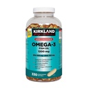 Kirkland Omega-3フィッシュオイル1000mg 300 Softgels