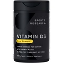 スポーツリサーチ®ビタミンD3 w /ココナッツMCTオイル - ハイ効力ビタミンD3 5000iu(125mcg)免疫&骨サポート用サプリメント - 種子油フリー - 非GMO -グルテンフリー(360液体ソフトゲル)