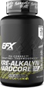 EFX Sports Kre-Alkalyn ハードコア | Thermogenic pH の正しいクレアチンの Monohydrate の丸薬の補足 | エネルギー及び強さのプレワークアウト | 40 のサービング、120 のカプセル