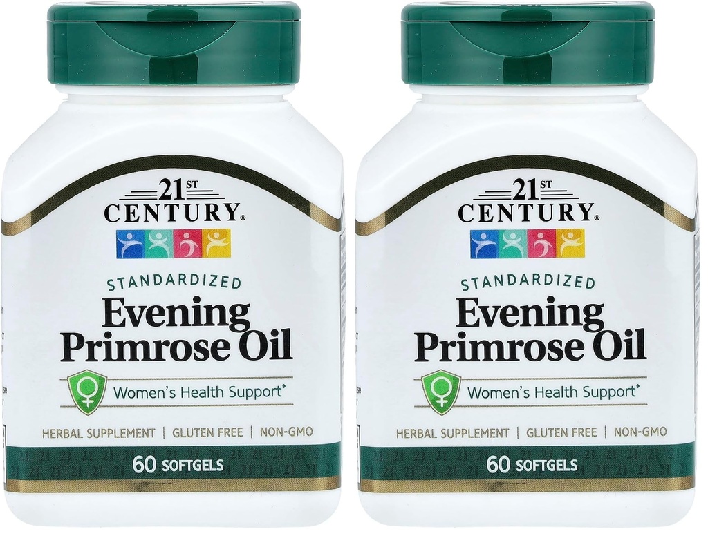 21世紀 イブニング Primrose オイル ソフトゲル, 60 カウント (パック 2)