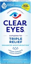 Clear Eyes Triple Action Relief Eye Drops 0.50 Ounce