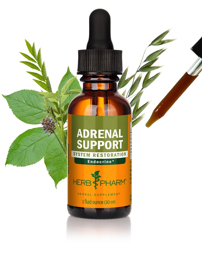 Herb Pharmの副腎サポートEleutheroおよびLicoriceの液体のエキスが付いている液体の草の方式- 1のOunce