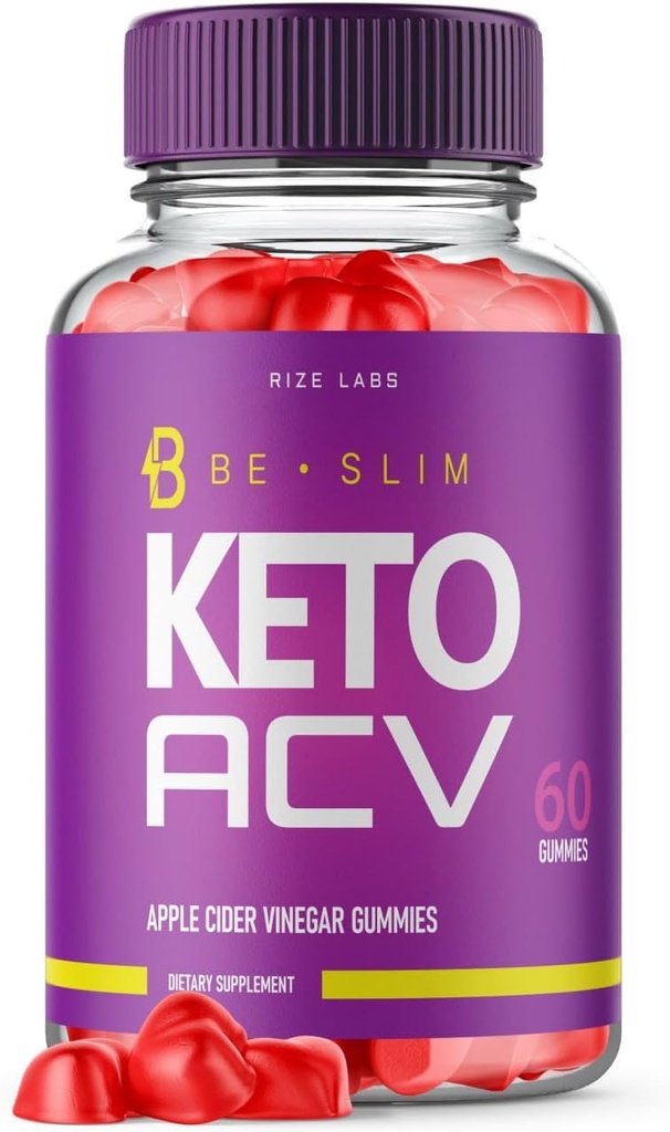 ライズラボは、高度な減量、エッセンシャルフィットネスと長寿目標のためのKeto ACVグミー、BeSlimサプリメントがエネルギーレベルを高める(60グミ)
