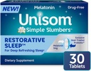 Unisom の簡単な細い残りの睡眠は 30 カウント、Melatonin 3mg を錠剤にします