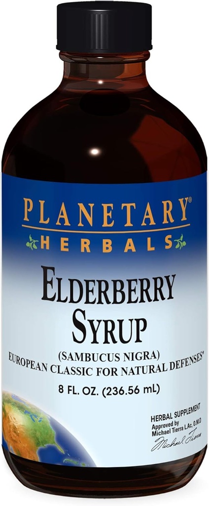 惑星の草のElderberryのシロップ、8のflのoz (236.56のml)ガラス
