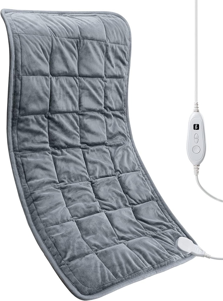 重くされたヒート パッド17" x 33"背部痛みの軽減のためのXXXLの電気暖房パッド、6つの熱設定が付いている5LBS 2H自動締切りのヒート パッド 肩の腕の足 洗濯できるクランプ