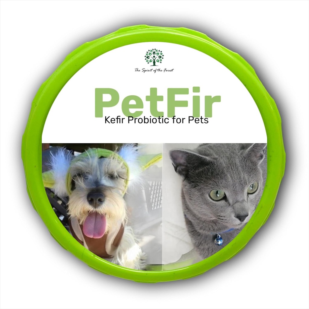 犬と猫のためのPetfirパックKefirは、ペットのプロバイオティックドッグ犬のための高度なプロバイオティック式(85 gr)を補います