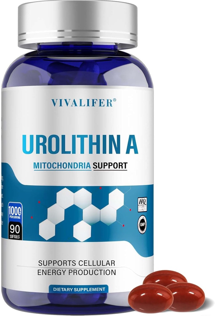 1000 MG Urolithin の補足、90 Softgels の健康な老化および高められた Mitochondrial サポート、細胞修理のための強力な酸化剤