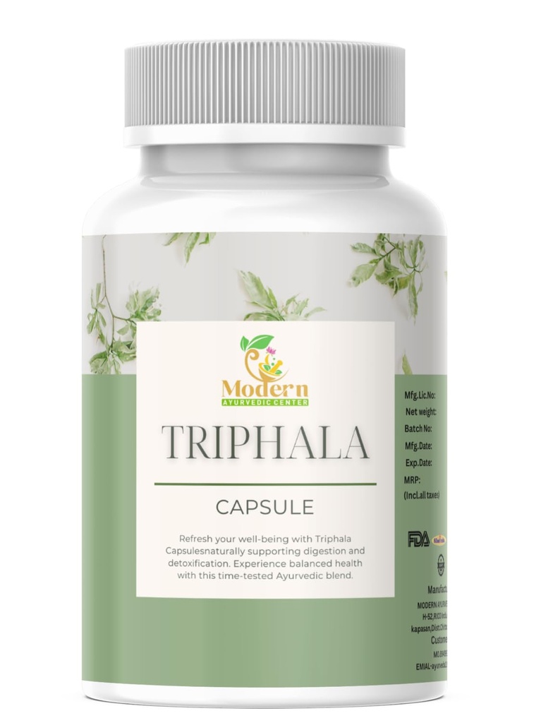 Triphalaは消化器サポート、免疫のブースト及び酸化防止の利点のための120のカプセルAmlaの100%の草のブレンド、Haritaaki及びBibhitakiは腸の健康を促進します(120のカプセル)