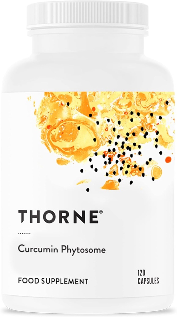 THORNE - Curcumin Phytosome 500 mg(Meriva) - 持続的なリリース、臨床的にスタディ - 関節、筋肉、GI のトラクト、肝臓、脳および神経のヘルシーな炎症反応をサポート - 60 サービング