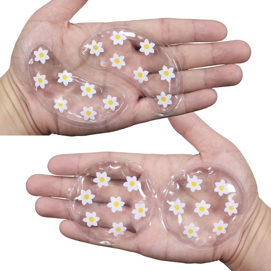 ZNÖCUETÖDのゲルのアイス パックの再使用可能な冷却の目パッドおよび目のパッチの下、赤み、痛みの軽減および目の弛緩のためのEyeの熱い冷たい処置のパック