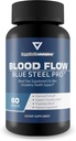 Blood Flow Blue Steel Pro - Our Best Blood Flow Capsules - Healthy Blood Flow Supplement Powder Capsules - Whole Body Blood Flow Support - Blood Circulation Supplements for Men Circulation Support