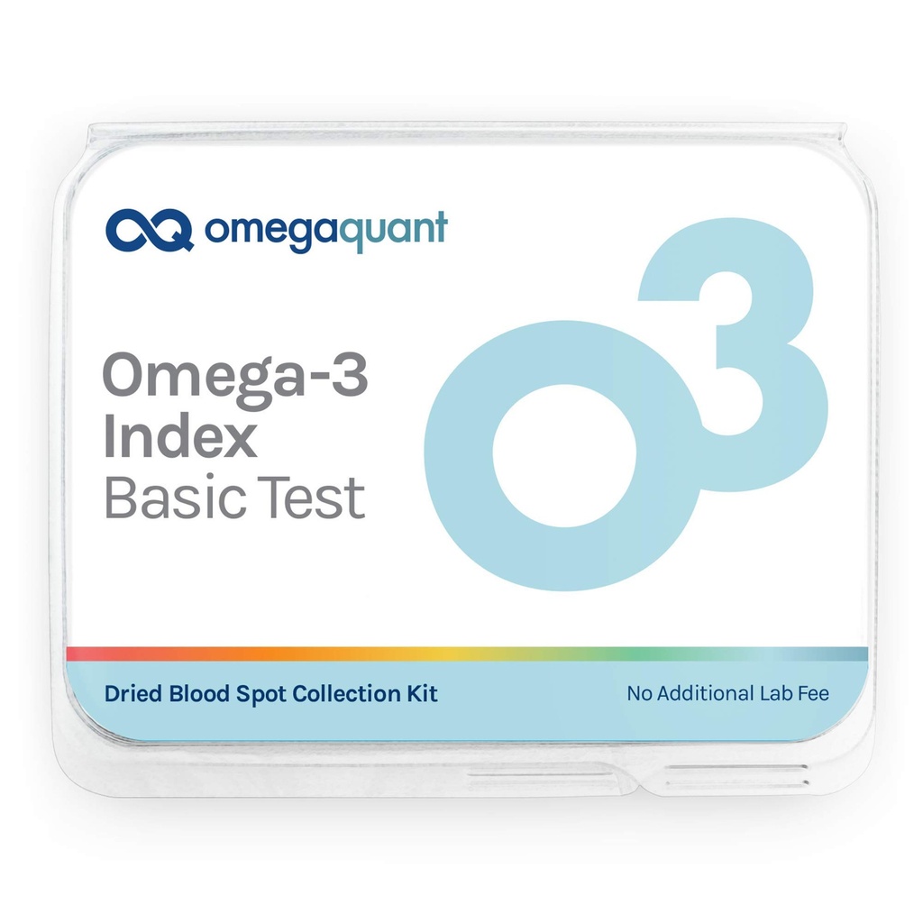 OmegaQuant Omega-3指数基本 - 血液ホームキットの1つのドロップで元のオメガ3血液検査キット、血液コレクションキットが含まれています  1 Omega-3テストキット
