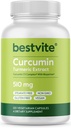 BESTVITE Curcumin 510mg(Turmeric)(120ベジタリアンカプセル)とC3コンプレックス&ビオペリン - 95%のクルクミノイドに標準化 - いいえステアライズ - ビーガン - 非GMO -グルテンフリー