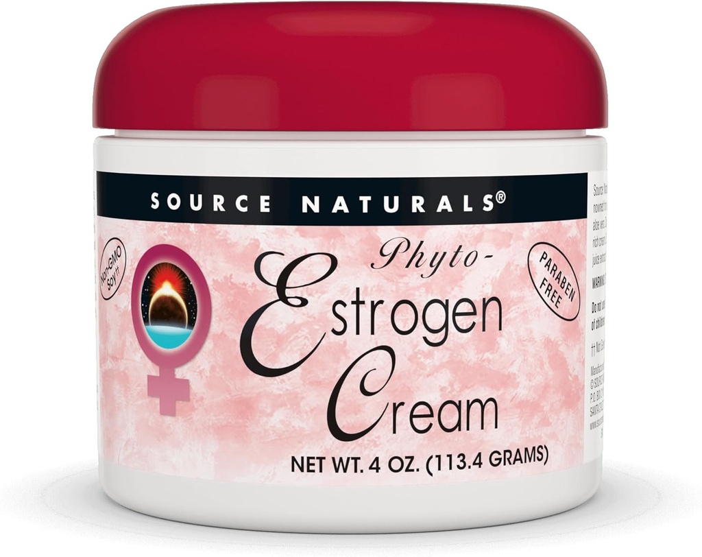 ソースナチュラル フィトエストロゲンクリーム、パラベンフリー - 4 oz クリーム