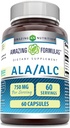 驚くべき栄養Ala/ALC 750 Mg 60の計算