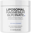 定規のLiposomalのマグネシウムのGlycinateの補足、2か月の供給、BisglycinateのマグネシウムのChelate、Chelatedのマグネシウムの鉱物の丸薬、BioPerineの黒いペッパーのビタミンのカプセル、非GMOのビーガン、240のct