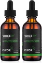 CLYORボイス37 - 歌手ボイス救済 - 2パックすべての天然ハーブボーカルブースターフォーミュラは、ソテーを潤滑し、Hoarsenessドライアイシースロートを信じる - 歌うこととスピーキングを強化 - 2オンス - VOICE37