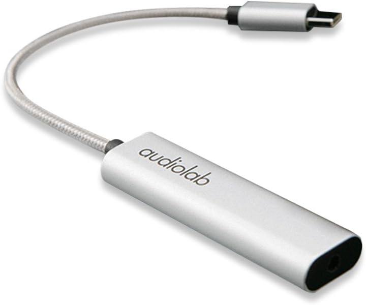 AudiolabポータブルヘッドフォンアンプオーディオパワードUSB DACヘッドフォンアンプ(Android、USB-Cポート)