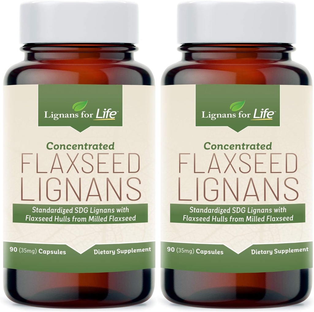 犬+ SDG - Omega 3脂肪酸、高い繊維の酸化防止剤のためのライフ フラクシードLignansのためのLignansは光沢があるコート、消化器及び中心の健康Lignans、35mg、90の亜麻仁のカプセル、2のパックを改良するのに役立ちます