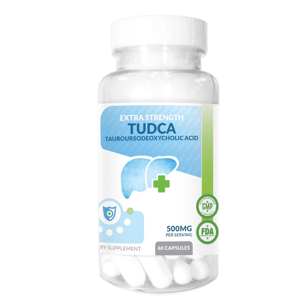 TUDCA (Tauroursodeoxycholicの酸) 肝支持の補足 - サービングごとの500mg - 純粋な肝臓サポート及び健康 - 60の計算
