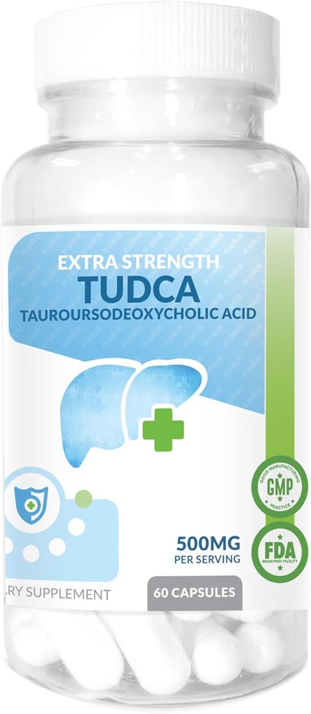 TUDCA (Tauroursodeoxycholicの酸) 肝支持の補足 - サービングごとの500mg - 純粋な肝臓サポート及び健康 - 60の計算