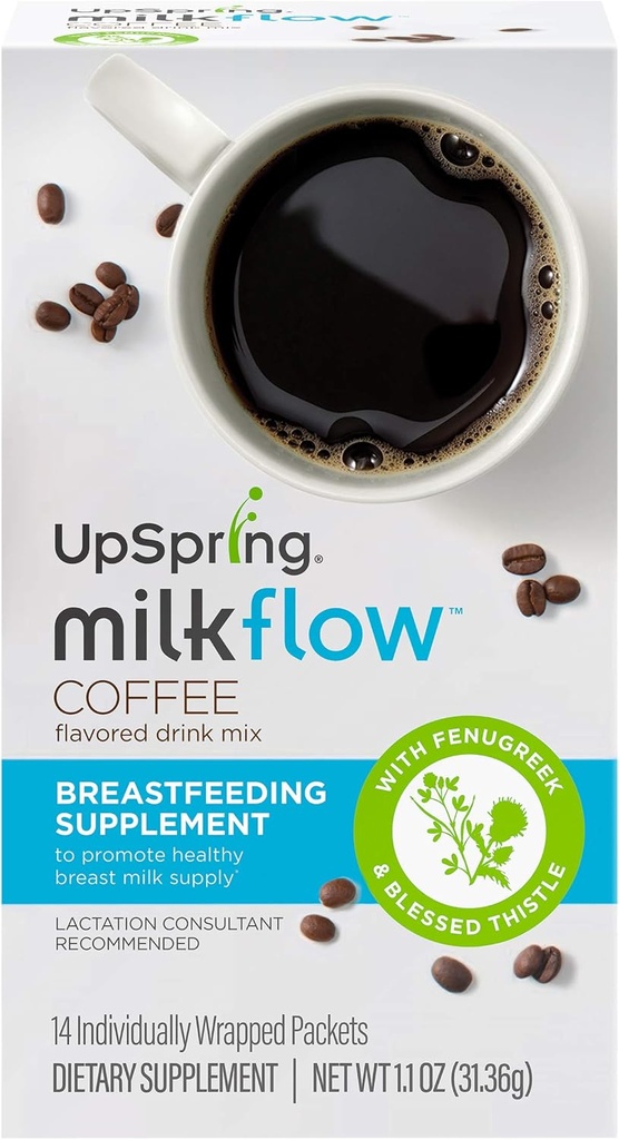 アップスプリング ミルクフロー 乳液 サプリメント ドリンク ミックス with Fenugreek & Blessed Thistle | コーヒーフレーバー | 乳液 乳液 乳液 乳液 乳液 乳液 乳液 乳液 乳液 乳液 乳液 | 14 飲料ミックス