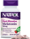 Natrolの速い分解のMelatonin 10のmgの大人のための睡眠サポート